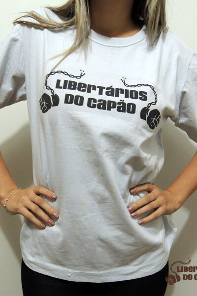 Camiseta Libertários do Capão Branca Feminina